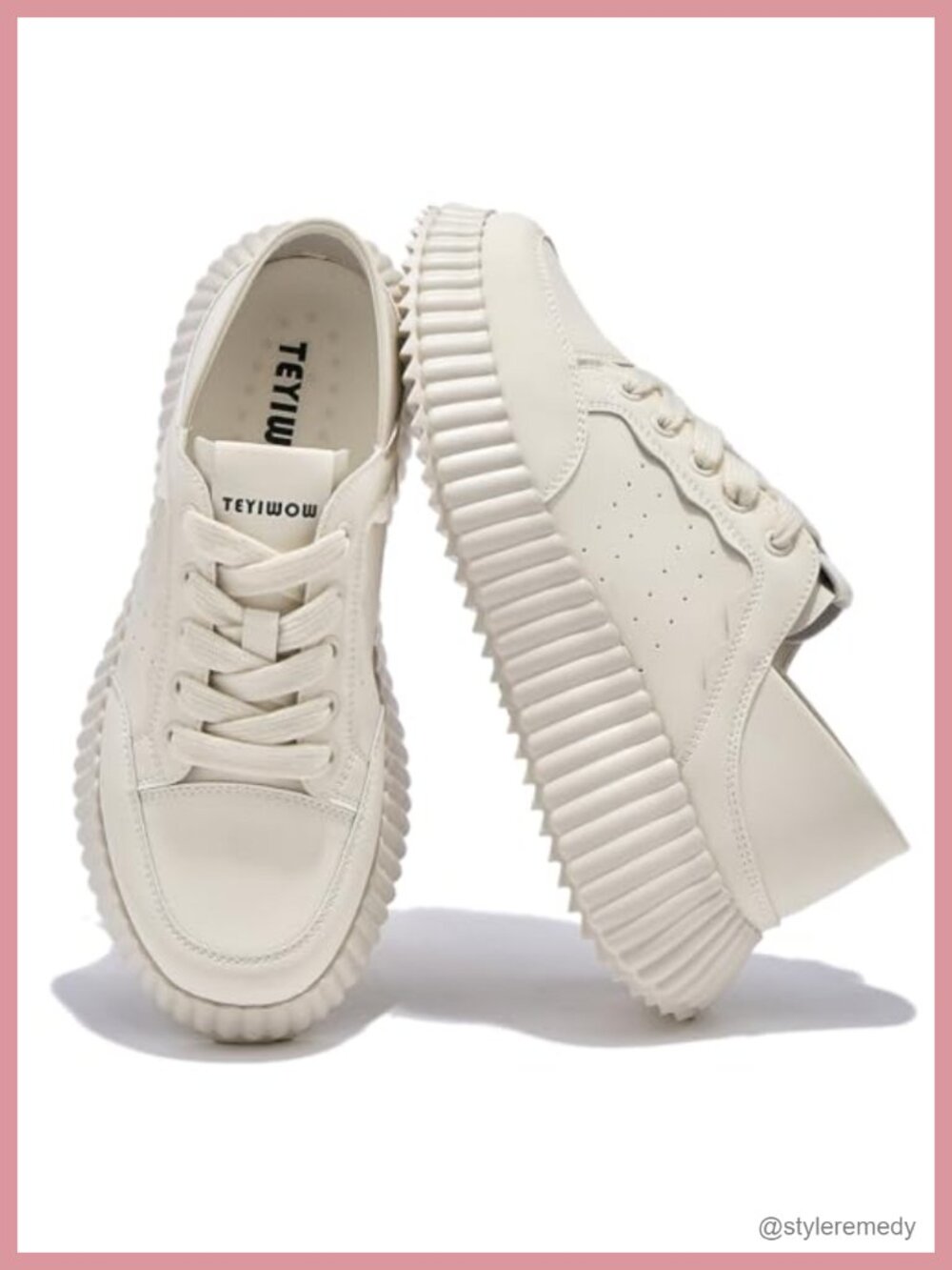 Chunky Slip-On Platform Sneakers with Wide Toe Box and Cushioned Sole